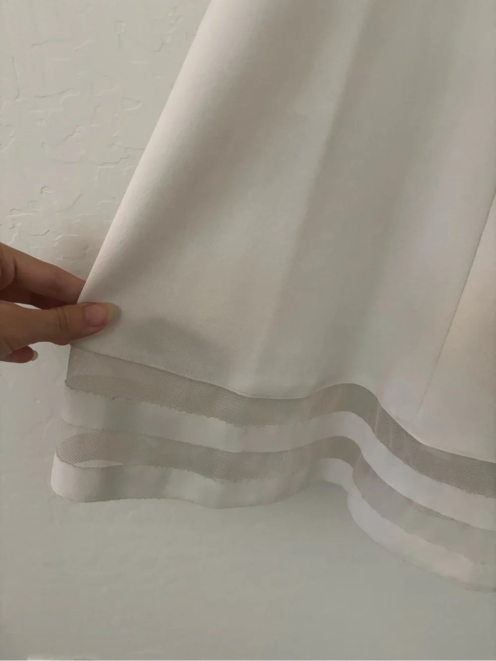 Calvin Klein White Fit & Flare Dress Size 2 - Picture 4 of 7